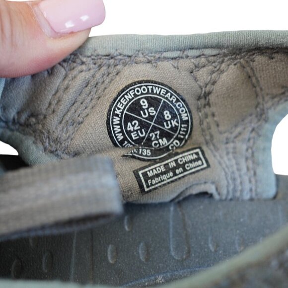 Keen Womens Whisper Size 9 Waterproof Outdoor Sandals - Gray - Adjustable Straps - Picture 4 of 7